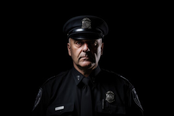 Naklejka premium Portrait of a policeman