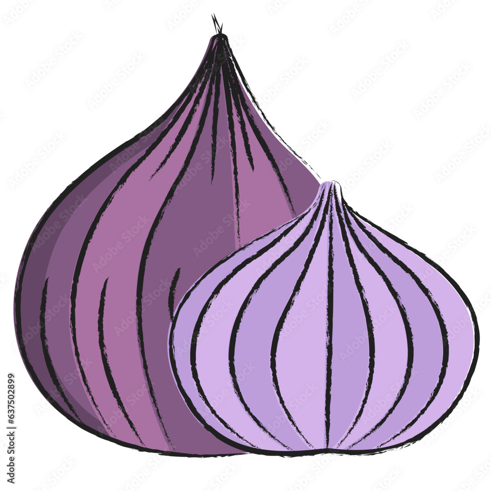 Sticker Hand drawn Onion icon