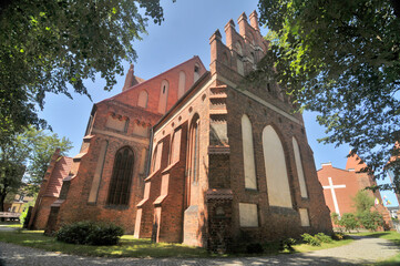 Fototapeta na wymiar Church of Saint James the Apostle in Lębork, Poland
