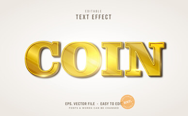 3D coin text effect