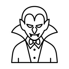 Vampire icon vector on trendy style for design and print