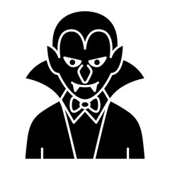 Vampire icon vector on trendy style for design and print