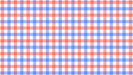 Red and blue plaid fabric texture as a background