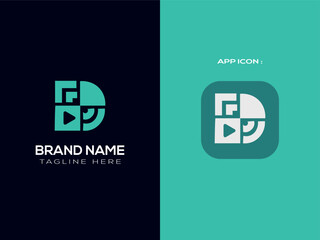 business minimal letter logo design