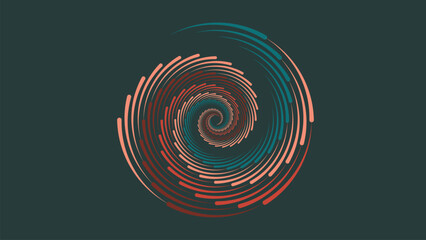 Abstract spiral dotted vortex background in multi color layer background. This creative symbol can be used as a logo or banner. This also can be used as background of a party flyer.