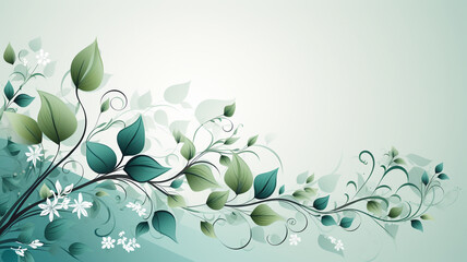 Obraz premium AI generated foliage background with place for text