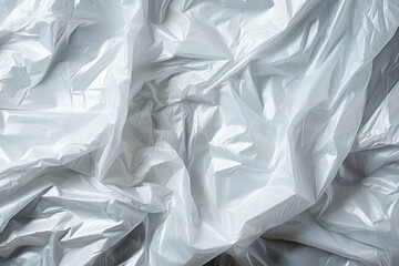 Obraz premium texture of white crumpled polyethylene