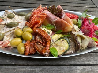 Gemischte, antipasti, platte