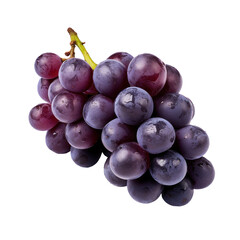 Fresh grapes isolated  on transpatenr background