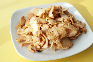 detail shot of chicken doner Kebab