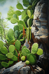 cactus in the desert