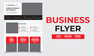Unique Corporate Business Flyer Design Template