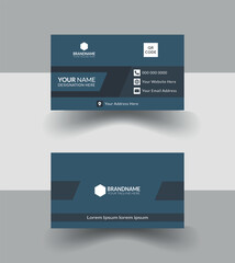 Luxury design elegant with stylist dark blue business card.Professional corporate design for smart person.Minimal arranged business card for varsatile use.Who like blue mix.Smart people use smard card