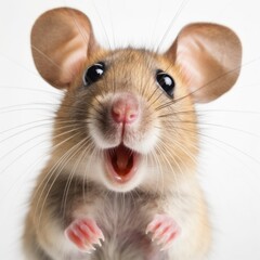 Surprised Mouse with Huge Eyes.