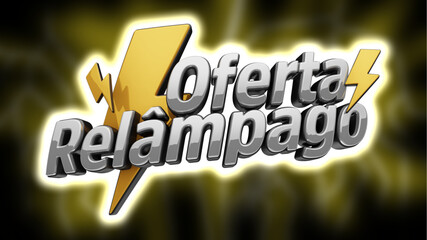 selo 3d ''ofertas relãmpago''