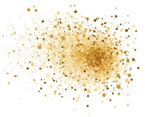 Obraz na płótnie Canvas Gold glitter, confetti and powder.
