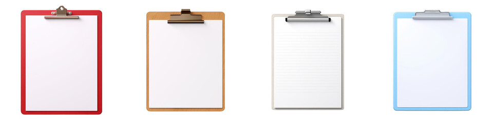 Document clipart collection, vector, icons isolated on transparent background