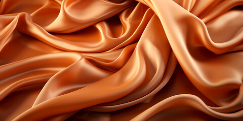 Fabric wavy brown background