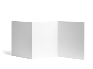 folded leaflet white blank paper template book