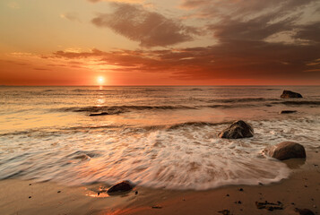 Sunset over the Baltic Sea.