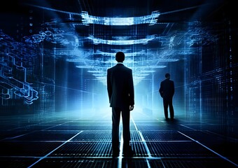 Obraz premium Brain neural human head, mind artificial intelligence technology, ai concept cyborg science brain with neurons