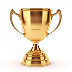 Fototapeta na wymiar Champion award gold cup isolated