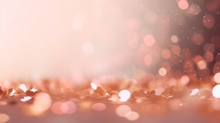 Pink party background with confetti