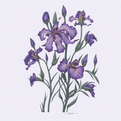 bouquet of iris flowers