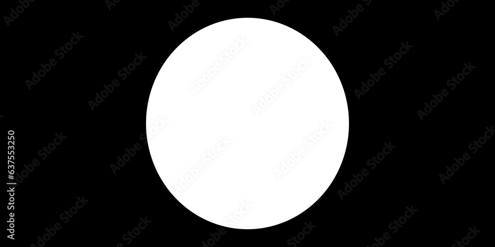 Sticker frame border cut out effect circle on black background banner copy space isolated transparent overla