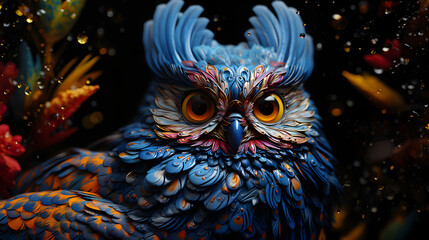 Vibrant Owl illustration