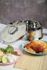 Kitchen utensil and cookware on non isolated background 