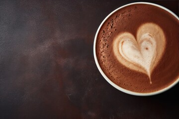 A latte coffee with hearts on it