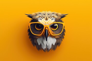 Vivid background with owl