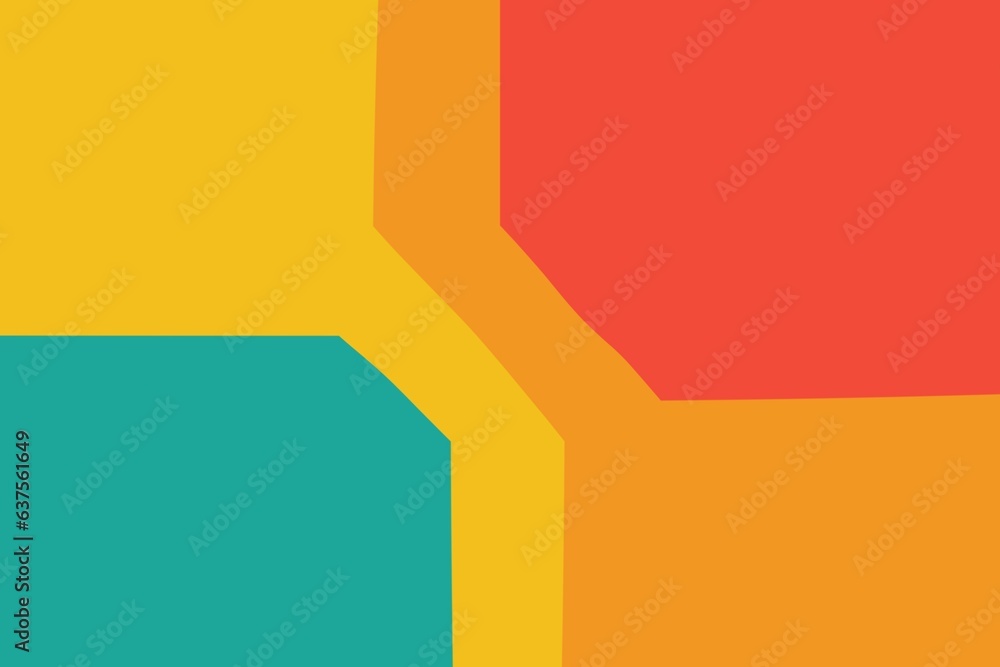 Fototapete abstract background made of multicolored circles with place for text
