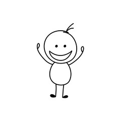 stickman stick figure sketch cartoon