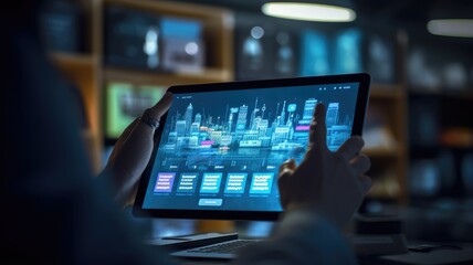 A person browsing an e-commerce website on a digital device, symbolizing the shift towards digital retail experiences