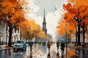autumn in the city