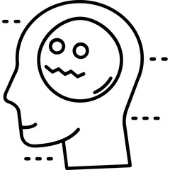 Obraz premium Scared Icon