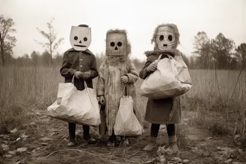  Kids ready for trick-or-treating in the 1950’s © Gary