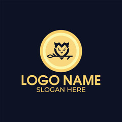 mini owl logo design