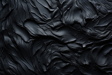 Black Abstract layered surface texture background - obrazy, fototapety, plakaty