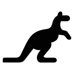  Kangaroo Icon Vector Illustration