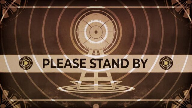 Please Stand By. Vintage standby retro screen