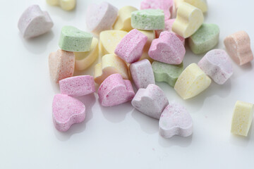 colorful candies in the shape of a heart 1