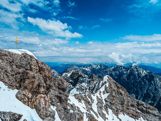 snow covered mountains