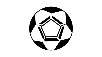 Obraz premium Vector Soccer ball on white background. European football logo. Football ball design. Vector illustration
