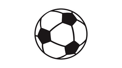 Fototapeta premium Vector Soccer ball on white background. European football logo. Football ball design. Vector illustration