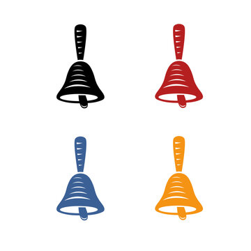 Bell Set logo. Harmonizes charm and versatility in branding. Perfect for various industries. Vector illustration.