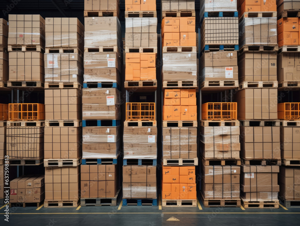 Poster the aweinspiring sight of orderly and symmetrical palletisation processes revealing an extensive att