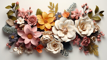 beautiful spring floral background,